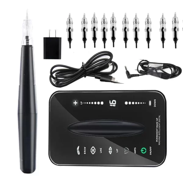 Professional Digital LCD Touch Screen Tattoo Machine kits for Permanent Makeup Micropigmentation Demographic Eyebrow Tattoo Pen - Image 8