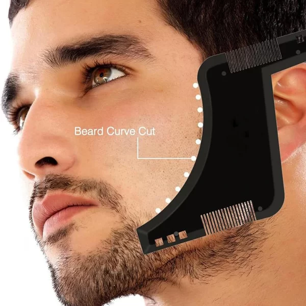 Beard Comb Styling Comb Styling Template Tool Men's All-In-One Tool Beard Styling Tool Shaving And Hair Removal Products - Image 2
