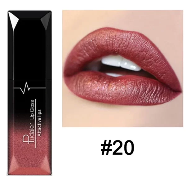 Waterproof Nude Matte Velvet Glossy Lip Gloss Lipstick Lip Balm Sexy Red Lip Tint 21 Colors Women Fashion Makeup Christmas Gifts - Image 13