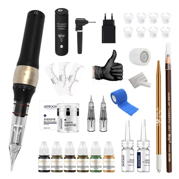M7 Permanent Makeup Tattoo Machine Set For Eyebrows Microblading Set Facial Beauty Art Eyebrow Tattoo Supplies Machine Kits Tool - Image 7