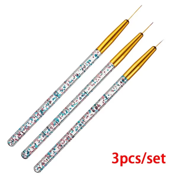 3Pcs Acrylic Nail Brush Set #8/10/14 Professional Acrylic Powder Extension Nail Brushes Nail Art 3D Carving Manicure Salon Tools - Image 12