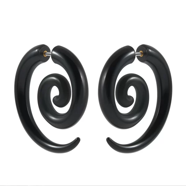 16gX6mm Shaft Acrylic Twist Wing Stud Fake Plug Tunnel Faux Ear Taper Gauges Earrings Cheater Stretcher Expander Piercing - Image 11