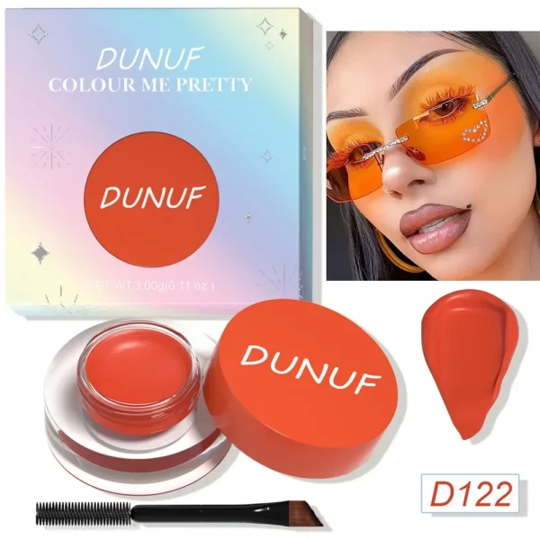 12 Colors Waterproof Eyeshadow Cream Long Lasting Eyeliner Matte Body Face Painting Pigment Eyebrow Tint Makeup with Brush - Image 9