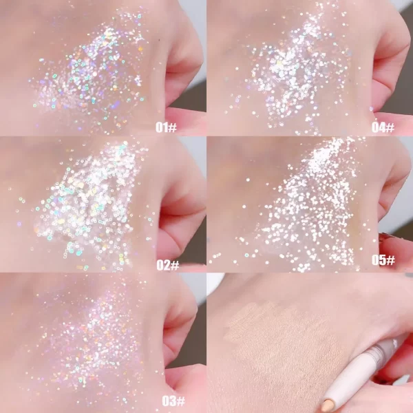 2 In 1 Liquid Glitter Eyeshadow Matte Skin Tone Silkworm Pen Pearl Shimmer Waterproof Liquid Sequins Eyeliner Eye Shadow Makeup - Image 7