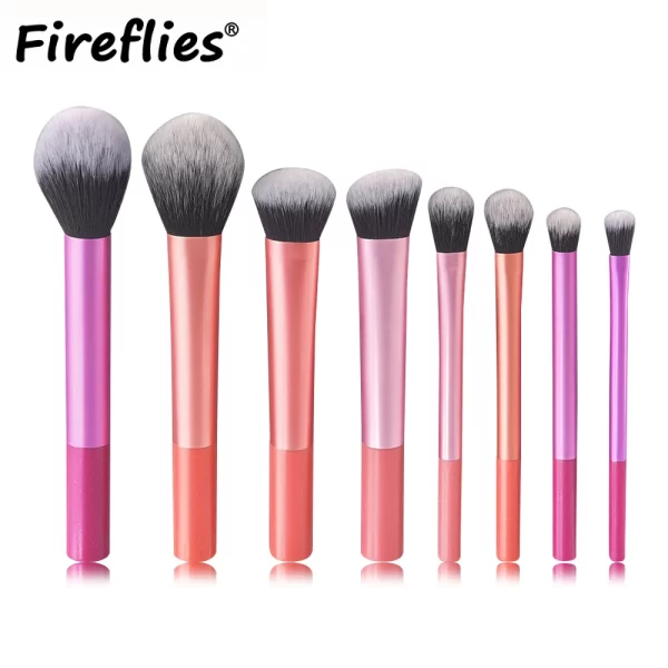 8pcs Makeup Brush Kit Soft Synthetic Hair Make Up Brushes Foundation Blush Eyeshadow Cosmetic Makeup Tools - Image 2