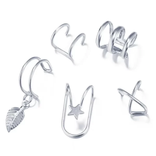 Punk Ear Clip Earrings For Women Jewelry Ear Cuffs Without Hole Fake Piercing Earring Earcuff C-shape Clip On Earrings Brincos - Image 23