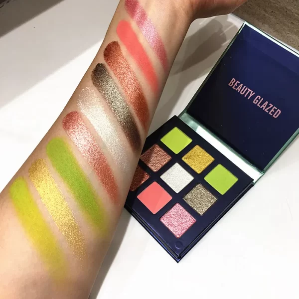 Beauty GLAZED Eyeshadow Palette 9 Color Shimmer Matte Longlasting Waterproof Palette Makeup - Image 19