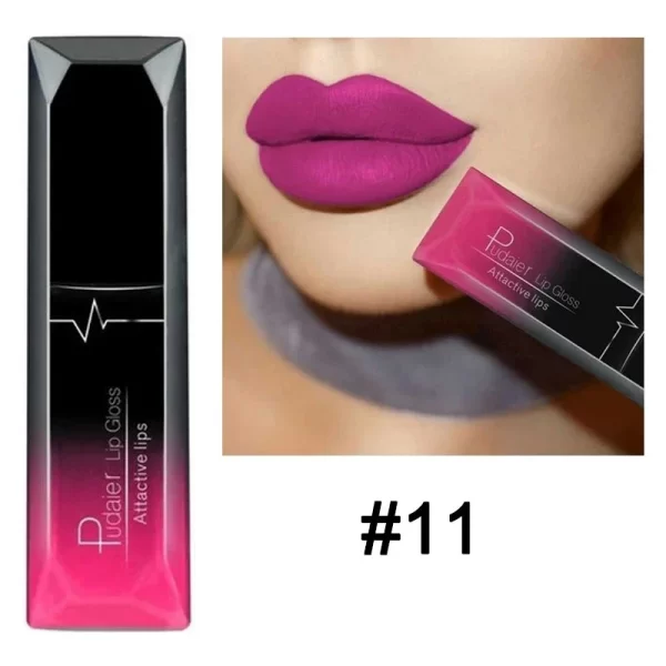 Waterproof Nude Matte Velvet Glossy Lip Gloss Lipstick Lip Balm Sexy Red Lip Tint 21 Colors Women Fashion Makeup Christmas Gifts - Image 20