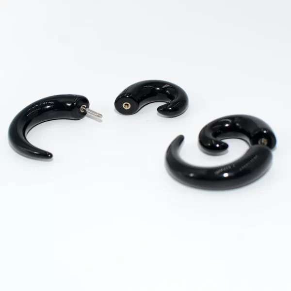 16gX6mm Shaft Acrylic Twist Wing Stud Fake Plug Tunnel Faux Ear Taper Gauges Earrings Cheater Stretcher Expander Piercing - Image 2