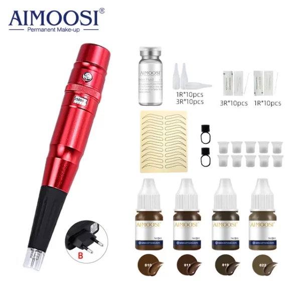 Tattoo Kits Equipment Eyebrow Pigment Set Eyeliner Lip Bleaching All-In-One Machine for New Scholar Practice Tattoo Supplies - Image 10