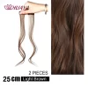HUAYA Synthetic Hair Bangs Clips Front Side Long Bangs Fake Fringe Clip In Hair Extensions Accessories for Women - Image 44