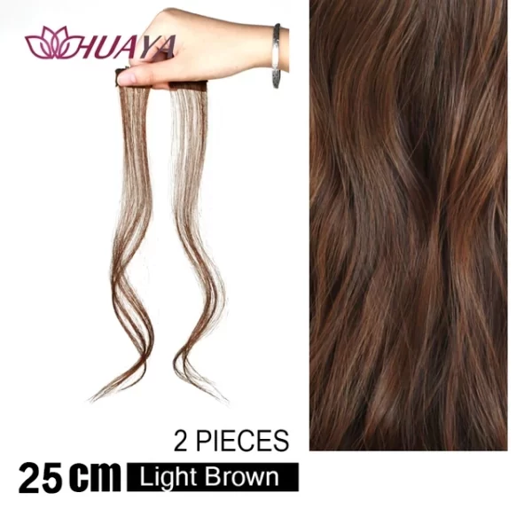 HUAYA Synthetic Hair Bangs Clips Front Side Long Bangs Fake Fringe Clip In Hair Extensions Accessories for Women - Image 44