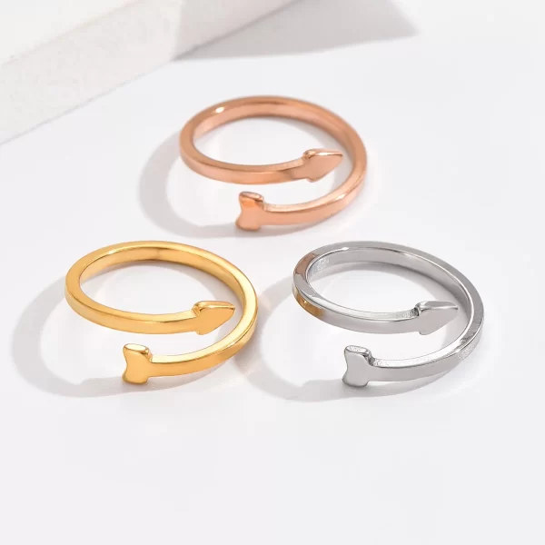3pcs Set Stainless Steel Arrow Head Summer Fashion Foot Leg Beach Geometric Open Barefoot Finger Rings Toe Rings Women Jewelry - Image 8