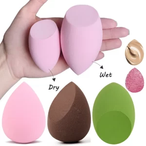Women Beauty Egg Multicolor Water Drop Mix Shape Wet & Dry Makeup Sponge Cosmetic Sponge Egg Beauty Tool & Accessories  1pcs