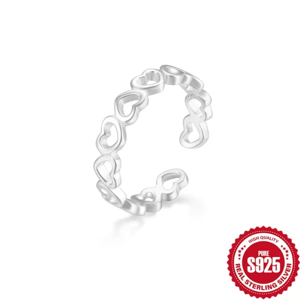 Aide 925 Sterling Silver Vintage Flower Toe Ring High Quality For Women Summer Vacation Beach Party Minimalist Jewelry Gift Feet - Image 14