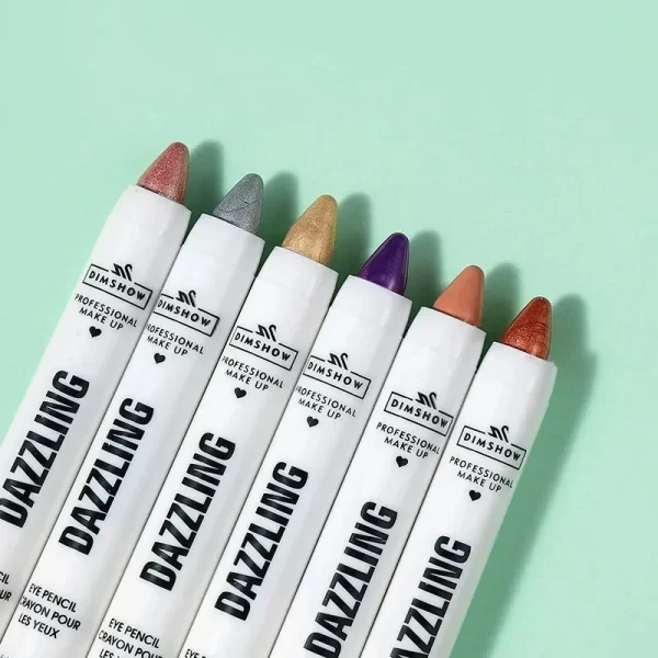 12 Colors Pearlescent Eyeshadow Pencil Waterproof Long Lasting Glitter Shimmer Eye Shadow Pen Eyeliner Stick Eyes Makeup Tools - Image 5