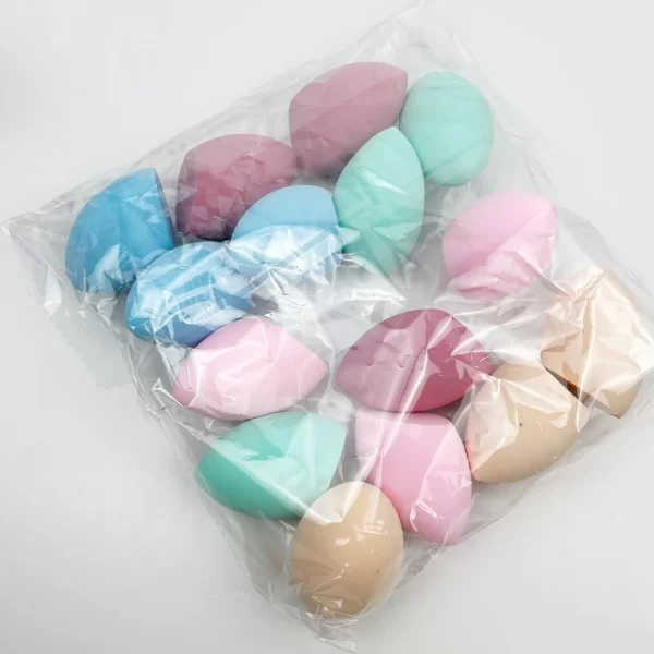 Mini soft makeup sponge puff, makeup sponge water droplet puff, makeup egg large size dry and wet sponge makeup egg - Image 5