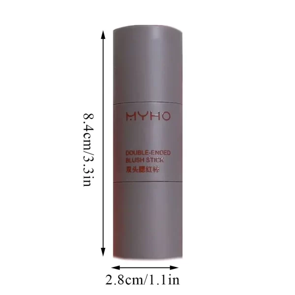 Blush Stick Double-ended Expansive Color Natural Long Lasting Matte Makeup Monochrome Creamy Rouge Blush Stick - Image 6