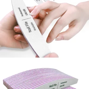 Nail File 100 to 180 Professional Tools Emery for Manicure Lime 240 Sandpaper Gel Polishing Files for Nails Buffers Set Polisher