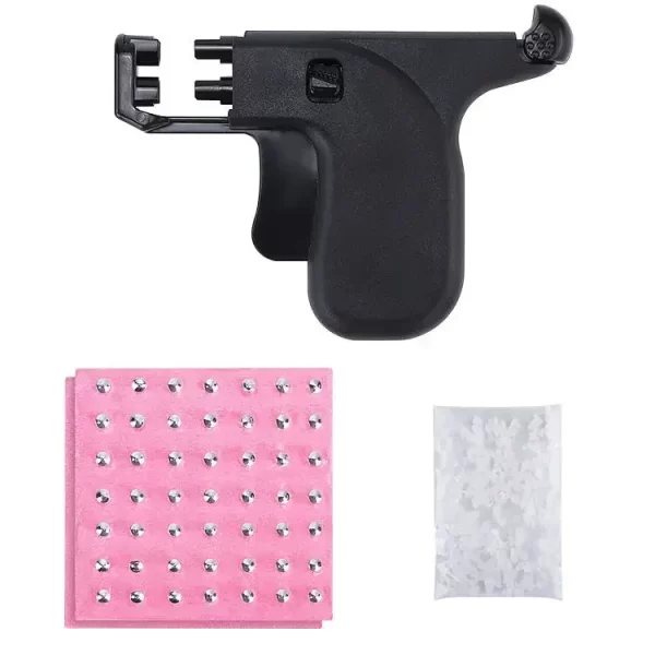 98Pcs/Set Professional Ear Piercing Gun Tool Ear Studs Steel Ear Nose Navel Body Piercing Gun Unit Tool Kit Safety Pierce Tool - Image 10
