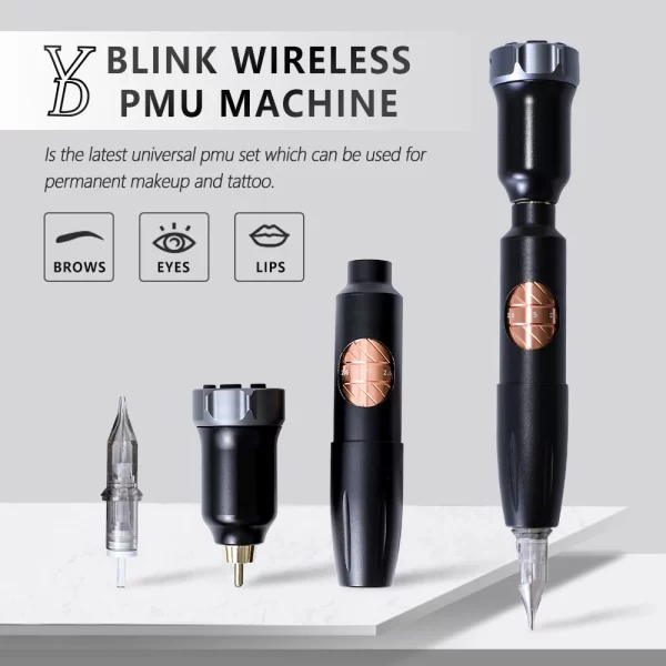 Professional Tattoo Machine Digital YD Blink Wireless Battery PMU Machine Adjustable Tattoo Machine Pen Kit For Tattoo Artists - Image 3
