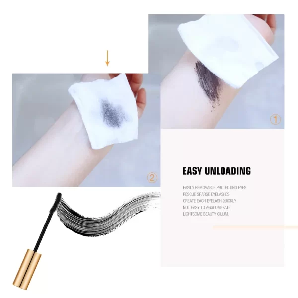 3D Mascara Lengthening Black Lash Eyelash Extension Eye Lashes Brush Beauty Makeup Long-wearing Gold Color Mascara - Image 5