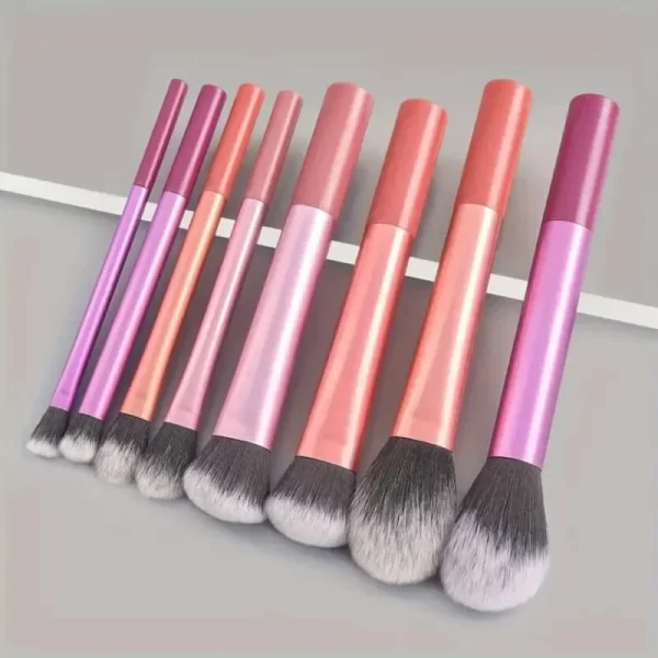 8pcs Makeup Brush Kit Soft Synthetic Hair Make Up Brushes Foundation Blush Eyeshadow Cosmetic Makeup Tools - Image 4