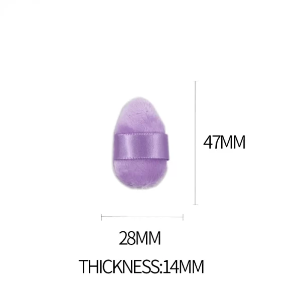Cotton Purple Powder Puff Large Medium And Small Mini Eye Shadow No Dead Corner Makeup Puff Cosmetic Tool - Image 6