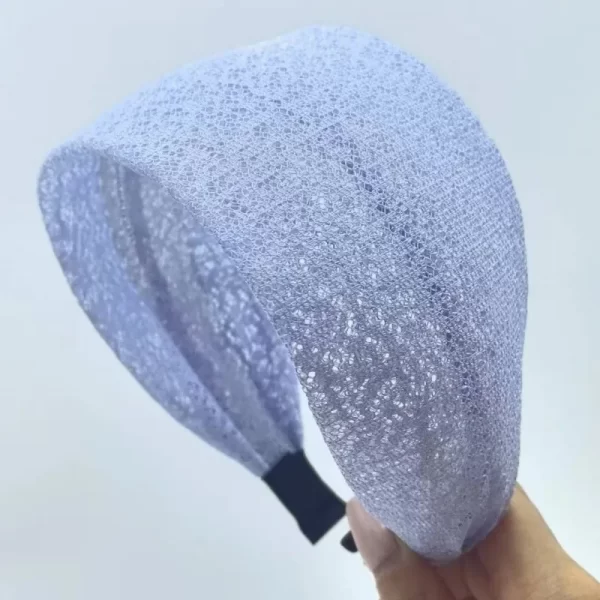 Fashionable Wide Lace Headband Anti-Slip Design Stylish Wide Embroidered Border  Women's Knitted Hair Accessories Elegant Style - Image 10
