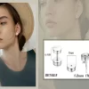 19 Pairs Stainless Steel Men Earrings Studs Ear Piercing Plugs Tunnel Screw Fake Gauges Earrings Flat Back Stud Earring Set - Image 6