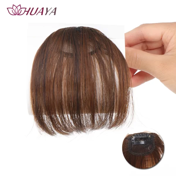 HUAYA Synthetic Hair Bangs Clips Front Side Long Bangs Fake Fringe Clip In Hair Extensions Accessories for Women - Image 28