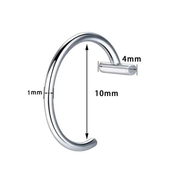 1Pc Stainless Steel Fake Nose Ring Hoop Septum Rings C Clip Lip Ring Earring Fake Nose Piercing Women Body Jewelry Non-Pierced - Image 6