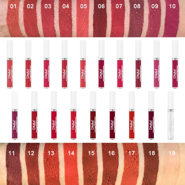 18 Colors Matte Velvet Lip Glaze Waterproof Long-Lasting Not Easy To Fade Lip Gloss Lipstick Waterproof Makeup Cosmetic Tool - Image 3