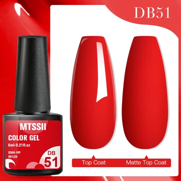 Mtssii 7ml No Wipe Top Base Coat Nail Gel polish Matte Top Coat  Enhancer Varnish Semi Permanent Soak Off UV LED Nail Art Tool - Image 60