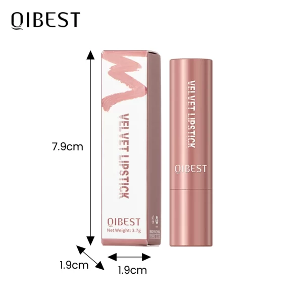 QIBEST Matte Lipstick Long Lasting Velvet Mist Lip Stain Non-Stick Cup Classic Highly Pigmented Sexy Red Lipstick New Makeup - Image 6