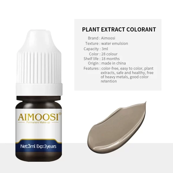 Tattoo Ink MakeUp Sets Nano Pigment Milkly Colors For Semi Permanent Tint Art Eyebrow Eyeliner Lips Beauty Microblading Pigments - Image 6