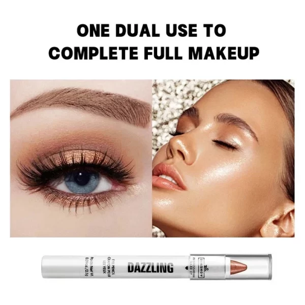 12 Colors Pearlescent Eyeshadow Pencil Waterproof Long Lasting Glitter Shimmer Eye Shadow Pen Eyeliner Stick Eyes Makeup Tools - Image 4