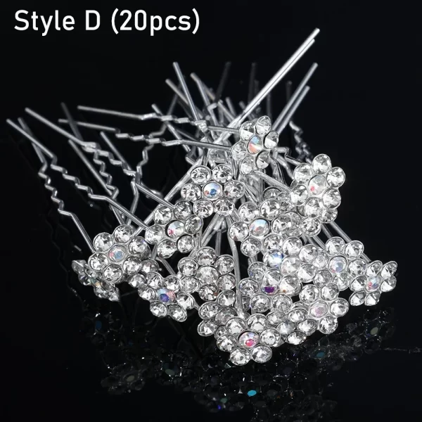 Silver Color Pearl Rhinestone Wedding Hair Combs Hair Accessories for Women Accessories Hair Ornaments Jewelry Bridal Headpiece - Image 24