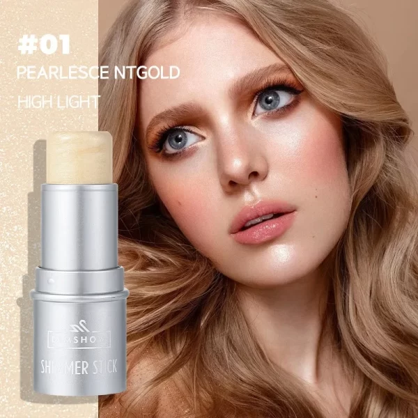 Face Brown Contouring Bronzer Stick Multifunctional Highlighter Blush Silkworm Brightening Sculpt Facial Outline Shadow Cosmetic - Image 11