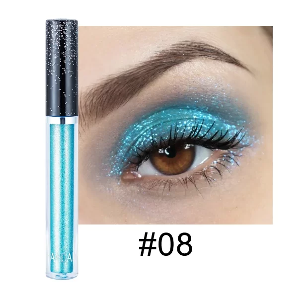 HANDAIYAN Liquid Eyeshadow Metallic Diamond Shiny Eye Liner Pen Giltter Eyeshadow Palette Lasting Shimmer Brighten Cosmetics - Image 11