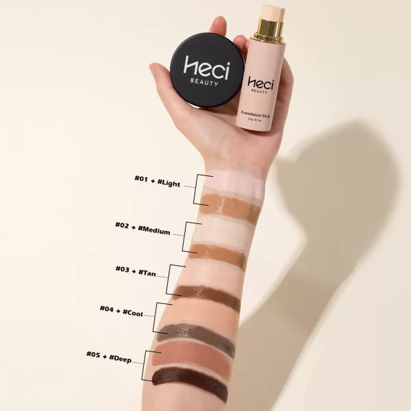 2pcs/Set Concealer Foundation For Medium Skin, Long-Lasting Nourishing Waterproof Bronzing + Highlighting Foundation Cream - Image 6
