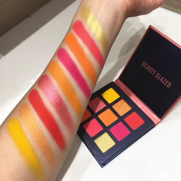 Beauty GLAZED Eyeshadow Palette 9 Color Shimmer Matte Longlasting Waterproof Palette Makeup - Image 20