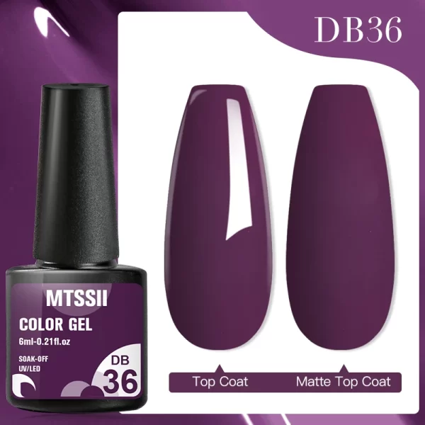 Mtssii 7ml No Wipe Top Base Coat Nail Gel polish Matte Top Coat  Enhancer Varnish Semi Permanent Soak Off UV LED Nail Art Tool - Image 91