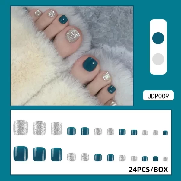120pcs Gradient Short Ballet Press on Toenails Wearable Simple Nude Color False Toe Nails Full Cover Finished False Nail Tips *& - Image 21
