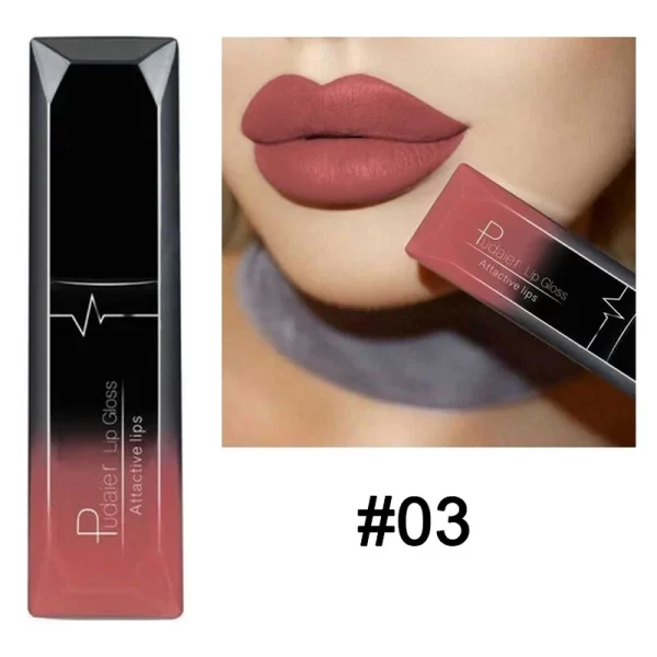 Waterproof Nude Matte Velvet Glossy Lip Gloss Lipstick Lip Balm Sexy Red Lip Tint 21 Colors Women Fashion Makeup Christmas Gifts - Image 24