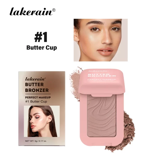 Butter Blush Single Color Matte Natural Cheek Tint Waterproof Face Contouring Cosmetics Blush Powder Face Soft Female Makeup - Image 7