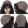 Short Curly Bob Wig Human Hair With Bangs Ready to Go Glueless Bouncy Curly Human Hair Wigs Machine Made Afro Wigs for Women - Image 6