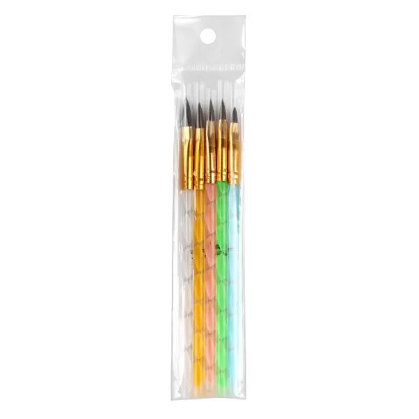 Hot Sale High Quality 5 Pcs Fashion Acrylic UV Gel Nail Art Builder Brush Pen Set Nail Art Painting Drawing Brush Manicure Tools - Image 6