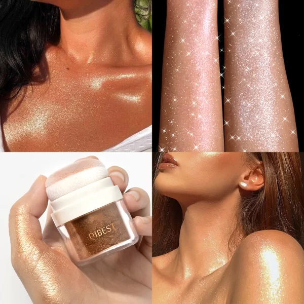 Highlighter Powder Blusher Mushroom Head Air Cushion Blush High Gloss Repair Cosmetics Soft Mist Cheek Rouge Face Contour Makeup - Image 2