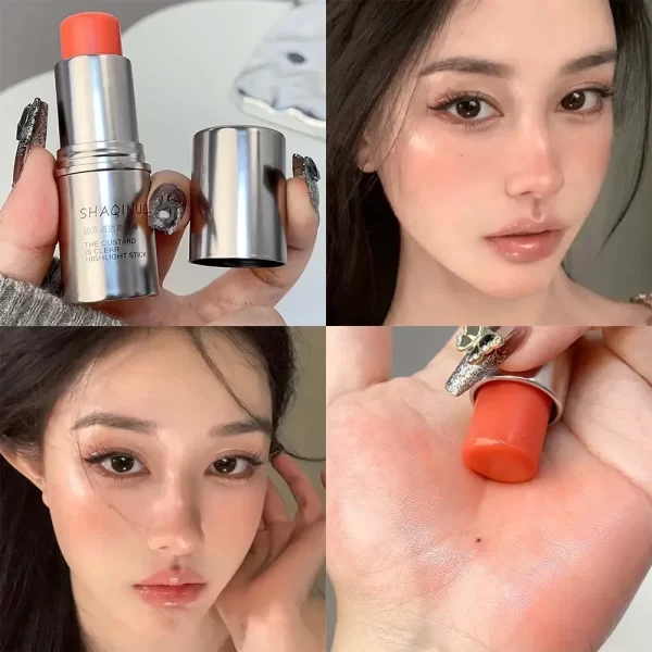Water Light Highlight Blush Stick Shimmer Waterproof Face Contour Illuminator Lasting Moisturizer Brighten Contouring Cosmetics - Image 10